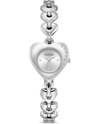 Guess - Valerie Silberfarbene Analoguhr - Lyst
