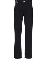 Balmain - Vaqueros Rectos Con Detalle De Cristales - Lyst