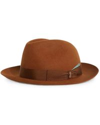 Pal Zileri - X Borsalino Federico Fédora À Détail Gros Grain - Lyst