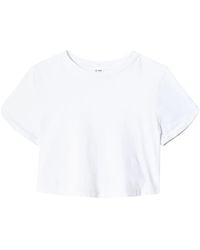 RE/DONE - Short-Sleeve Cropped T-Shirt - Lyst