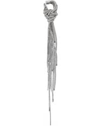 Area - Crystal-Embellished Knotted Chain Bracelet - Lyst