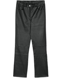 Arma - Sarajevo Leather Straight Trousers - Lyst
