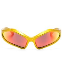 Balenciaga - Fennec Sonnenbrille mit geometrischem Gestell - Lyst