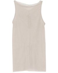 Rick Owens - Raw-Edge Ribbed-Knit Top - Lyst