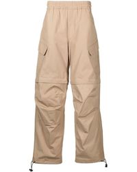 MSGM - Elasticated Wide-leg Trousers - Lyst