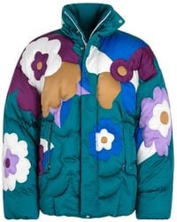 Dolce & Gabbana - Gewatteerd Jack Met Bloemen-Applicatie - Lyst