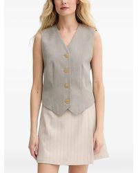 By Malene Birger - Occa Mouwloze Top Met Knopen - Lyst