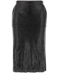 GIUSEPPE DI MORABITO - Crystal-Embellished Midi Skirt - Lyst