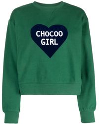 Chocoolate - Cropped Sweater Met Print - Lyst