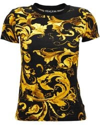 Versace Jeans Couture - Baroque-Print Cotton T-Shirt - Lyst