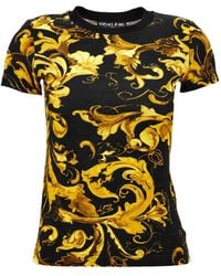 Versace Jeans Couture - Baroque-Print Cotton T-Shirt - Lyst