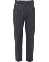 Brunello Cucinelli - Gabardine Tailored Trousers - Lyst