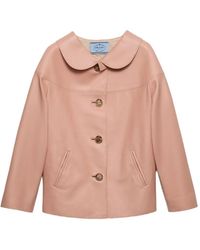 Prada - Nappa Leather Jacket - Lyst