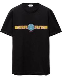 Versace - Printed Cotton-Jersey Slim T-Shirt - Lyst