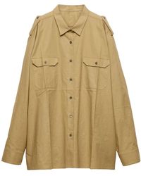 Prada - Cotton Oversized Shirt - Lyst