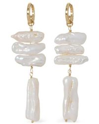 Roxanne Assoulin - Pearl Branch Drop Earrings - Lyst