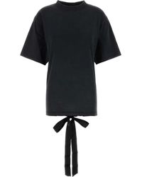 Balenciaga - Lace-Up Back T-Shirt - Lyst
