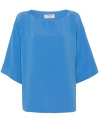 Alberto Biani - Blouse Met Boothals - Lyst
