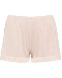 Eres - Lightness Lace-Trim Shorts - Lyst
