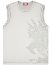 DIESEL - Grapjic-Print Tank Top - Lyst