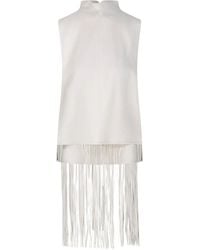 Sportmax - フリンジヘム ノースリーブトップ - Lyst