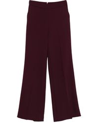 Imperial - Pantalon En Coton À Coupe Évasée - Lyst
