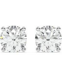Diamond Essentials - Laboratory-Grown Diamond Solitaire Earrings - Lyst