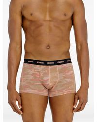 DIESEL - Logo-Waistband Camouflage-Print Boxer Briefs - Lyst