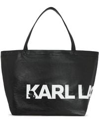 Karl Lagerfeld - K/Essential Logo-Printed Tote Bag - Lyst