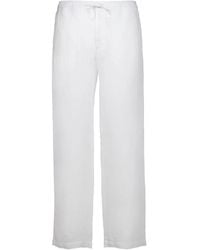 120% Lino - Drawstring-Waist Trousers - Lyst