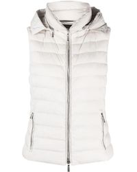 Moorer - Detachable-Hood Padded Zip-Up Gilet - Lyst