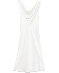 Blumarine - Midikleid mit drapiertem Ausschnitt - Lyst