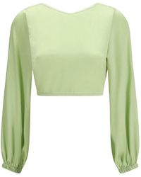 Kristina Ti - Lace Tie Blouse - Lyst
