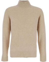 Kangra - Turtleneck Ribbed-Trim Sweater - Lyst