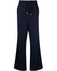 Balmain - Wide-Leg Twill Trousers - Lyst