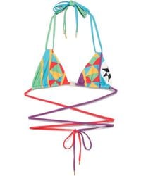 Loewe - X Paula's Ibiza Bikinitop Met Geometrische Print - Lyst
