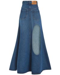 A.W.A.K.E. MODE - Flared Rok Met Uitgesneden Details - Lyst