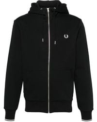 Fred Perry - Embroidered-Logo Zip-Up Jacket - Lyst