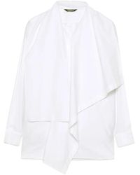 Moohong - Gelaagde Blouse Met Korte Kraag - Lyst
