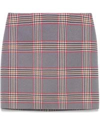 A.M.G - Falda Corta A Cuadros - Lyst