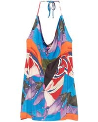 Donde Esteban - Minikleid mit Blumen-Print - Lyst