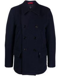 Fay - Double-breasted Wool-blend Jacket - Lyst