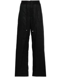 Ralph Lauren - Drawstring-Waist Linen Trousers - Lyst