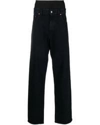 MM6 by Maison Margiela - Layered-Effect Straight-Leg Jeans - Lyst