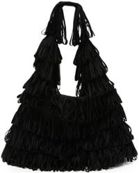 La Milanesa - Fringe-Trimmed Capucine Clutch Bag - Lyst