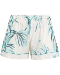 F.R.S For Restless Sleepers - Botanical-print Cotton Shorts - Lyst