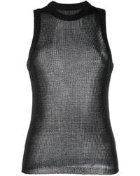 Low Classic - Semi-Sheer Sleeveless Top - Lyst