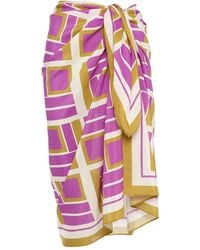 Eres - Vibration Geometric-Print Sarong - Lyst