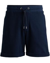 BOSS - Pantalones cortos de deporte de canalé - Lyst