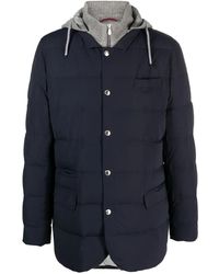 Brunello Cucinelli - Feather-Down Hooded Jacket - Lyst